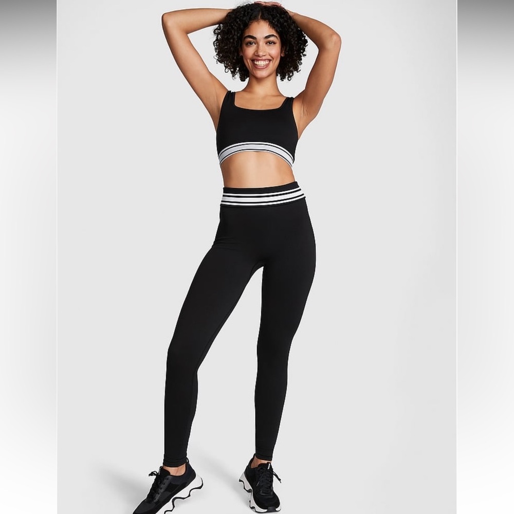 PINK Victoria’s Secret Flip It Seamless Foldover Leggings